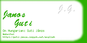 janos guti business card